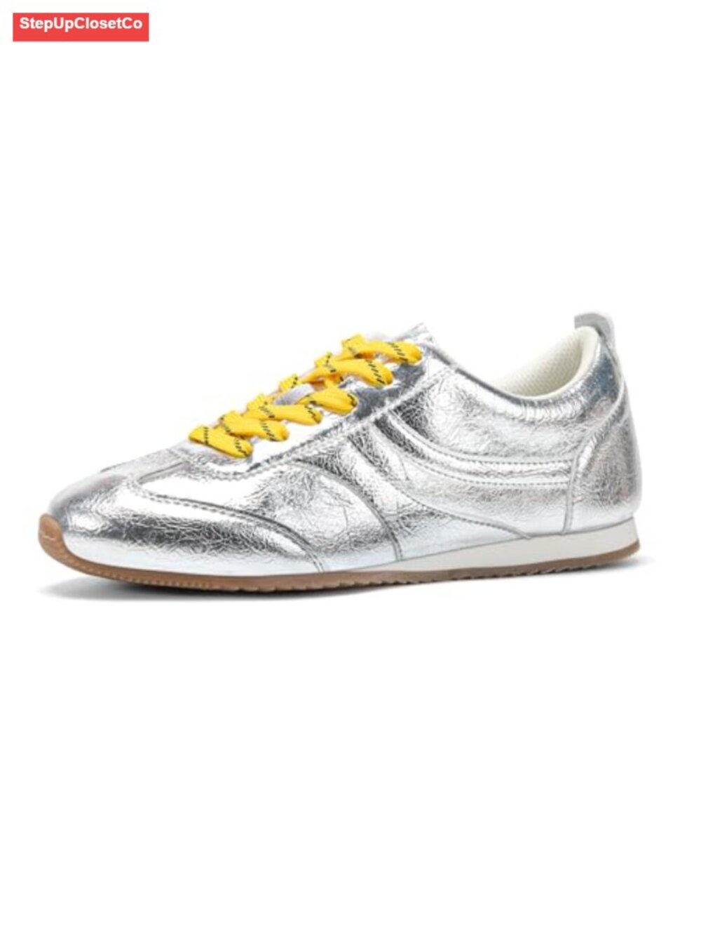 Women's Fashion Sneakers Low Profile Thin Sole PU Leather Leopard Print